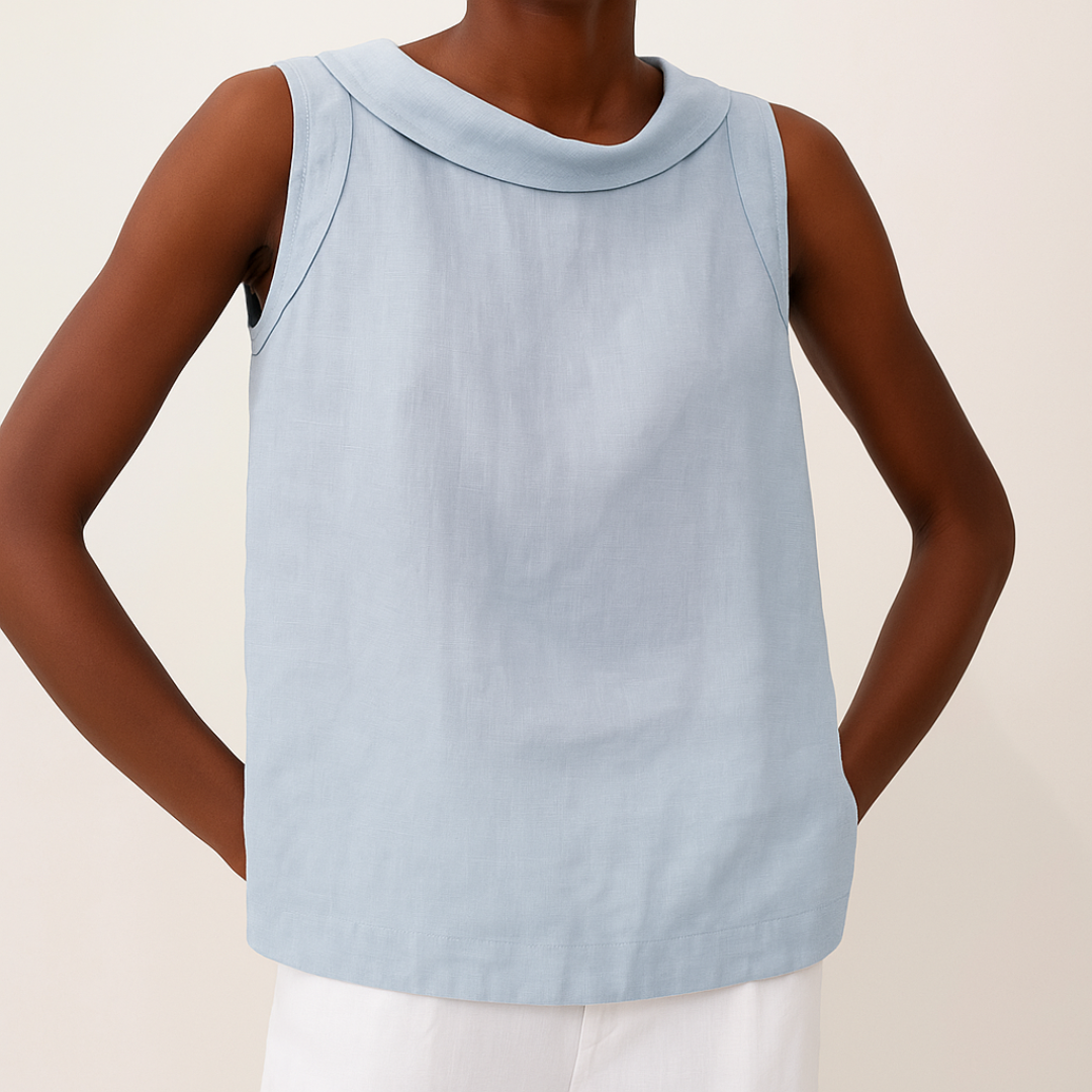 Charlotte | Sleeveless Collared Blouse