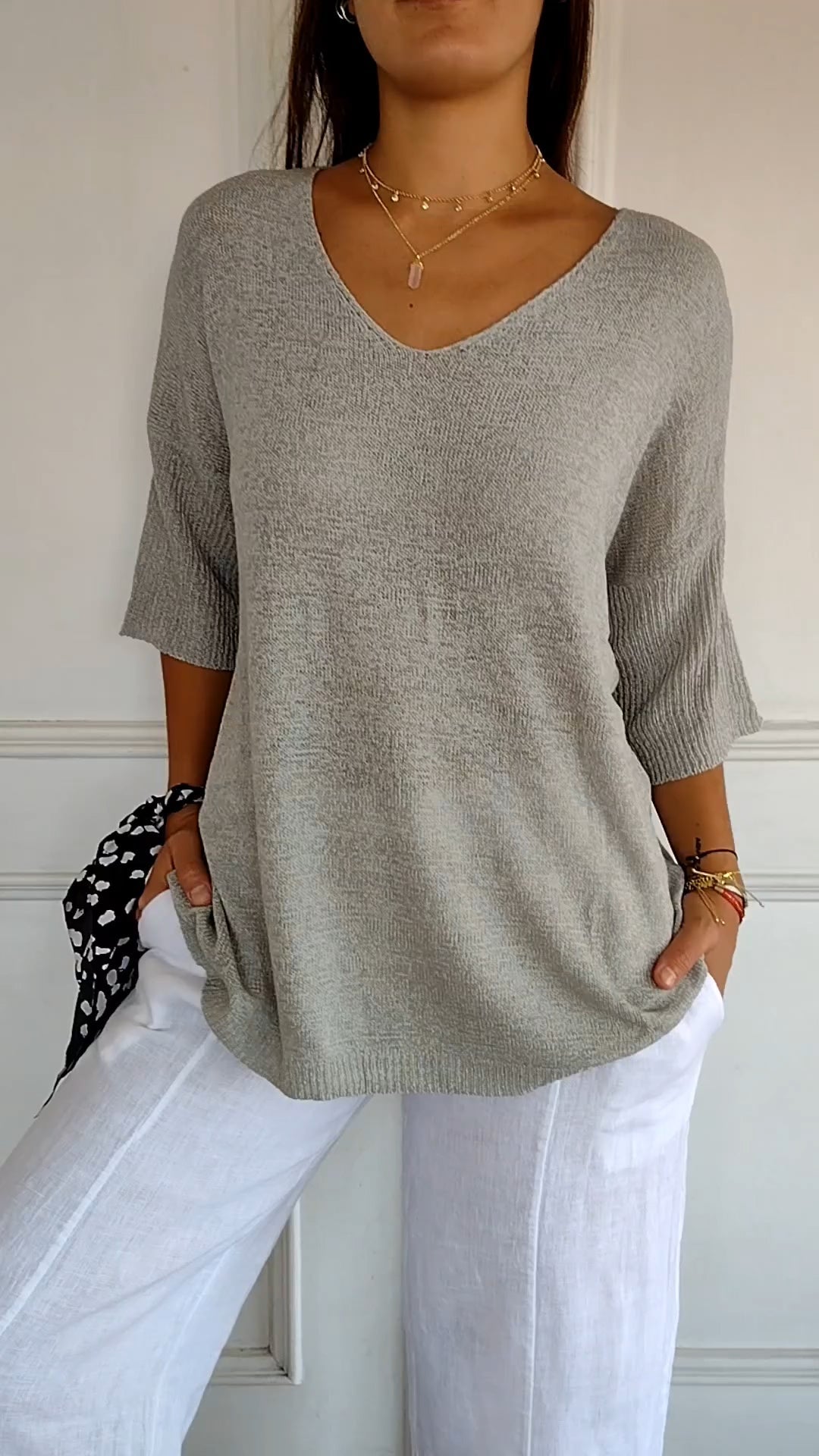 Olivia | V Neck Everyday Blouse