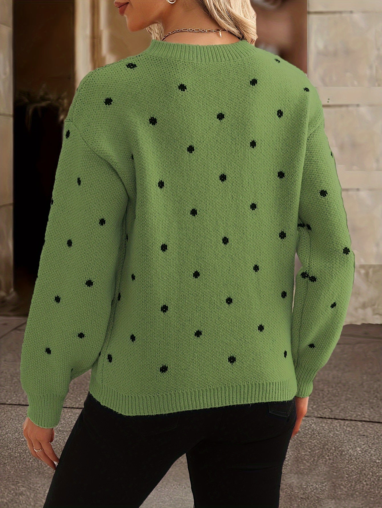 Charlotte | Polka Dot Knit Jumper