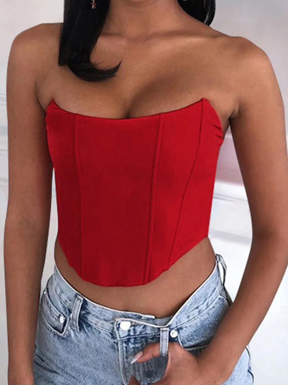 Zara | Strapless Cropped Tube Top
