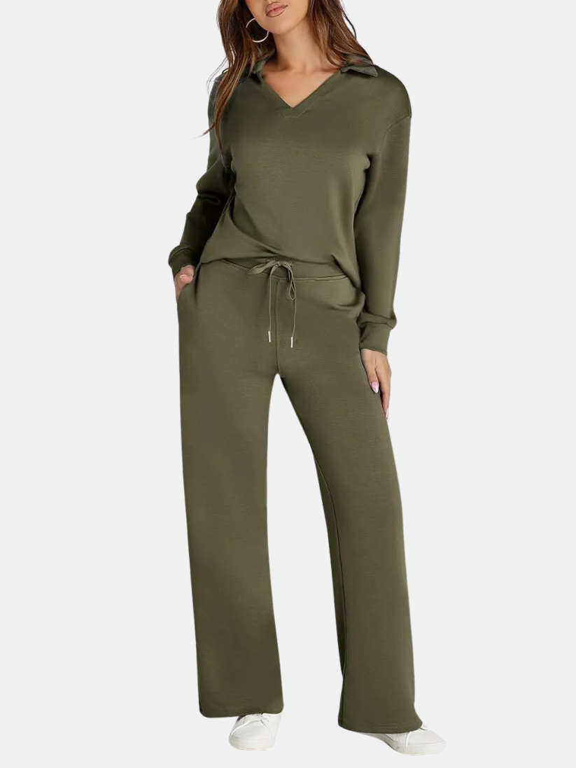 Florence | Signature Longline Sleeve Lounge Set with Trousers