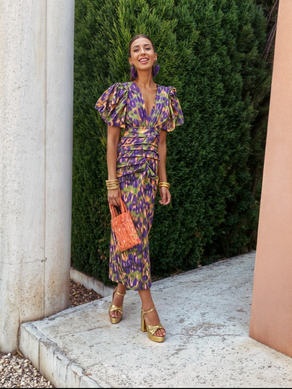 Sophie | Flowing V Neck Maxi Dress