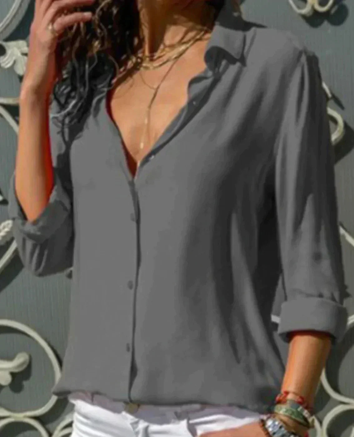 Freya | Relaxed Button Up Blouse