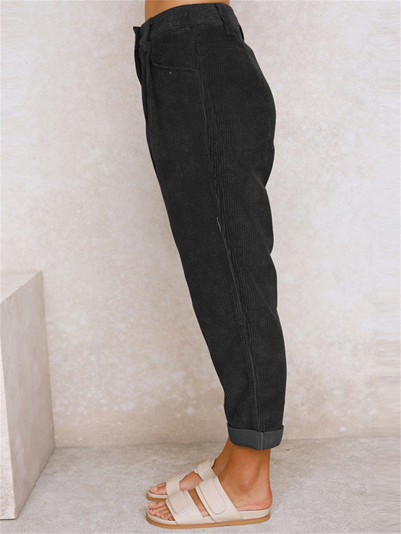 Maisie | Straight Leg Corduroy Trousers