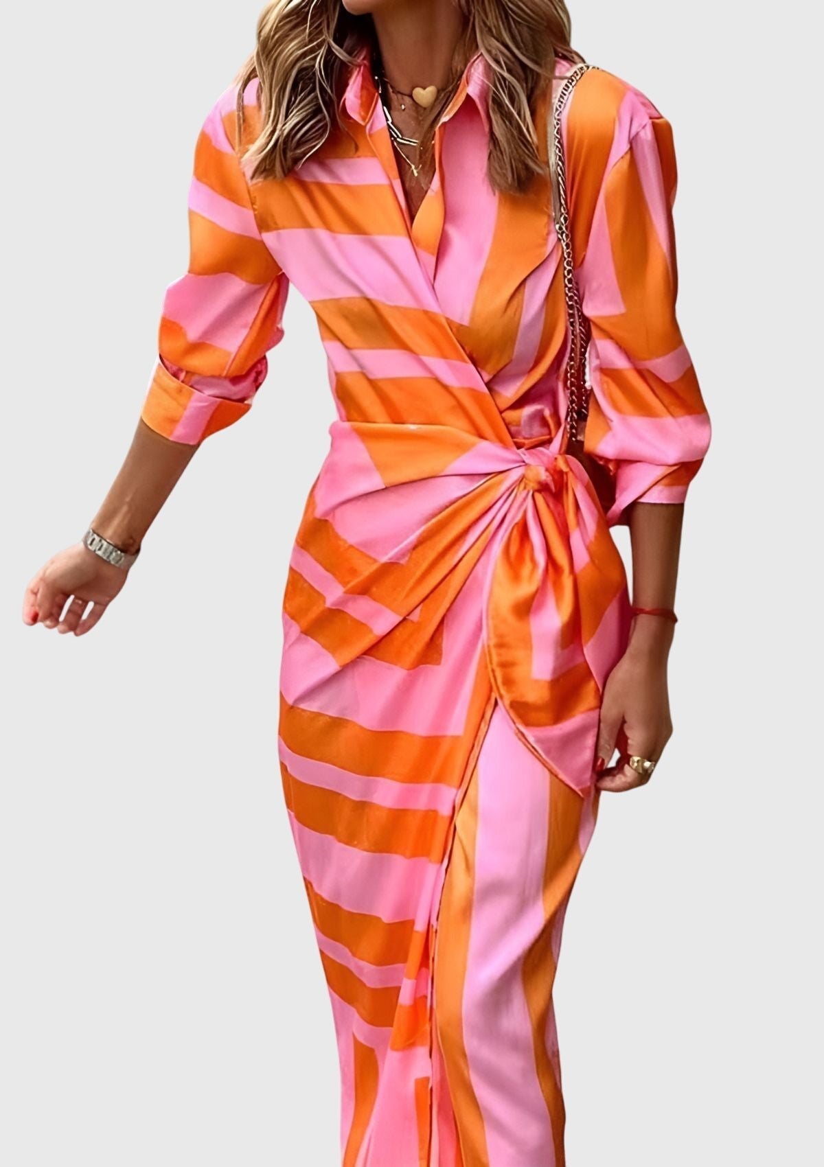 Amelia | Chic Printed Wrap Dress