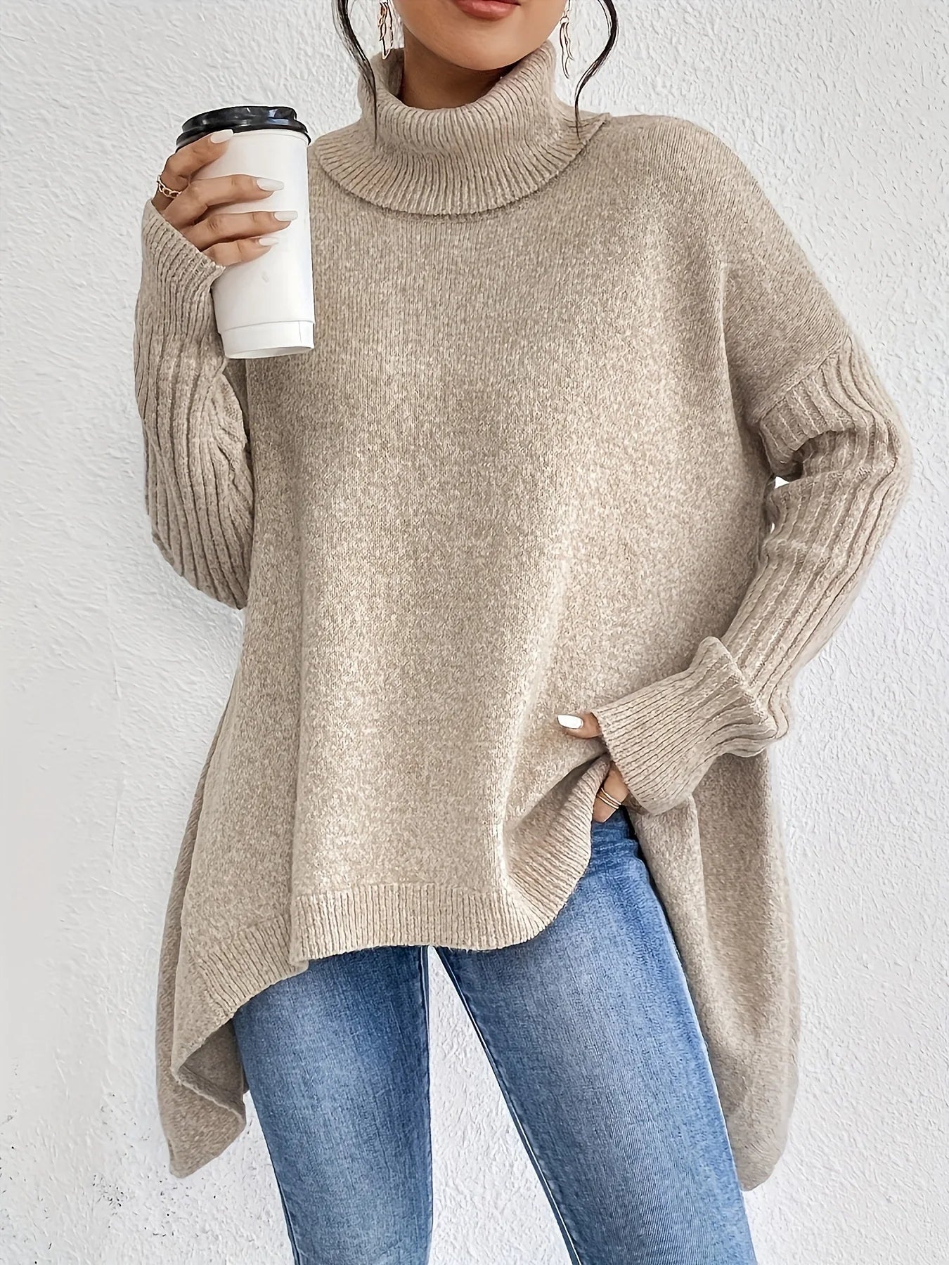 Freya | Cashmere Blend Turtleneck Jumper