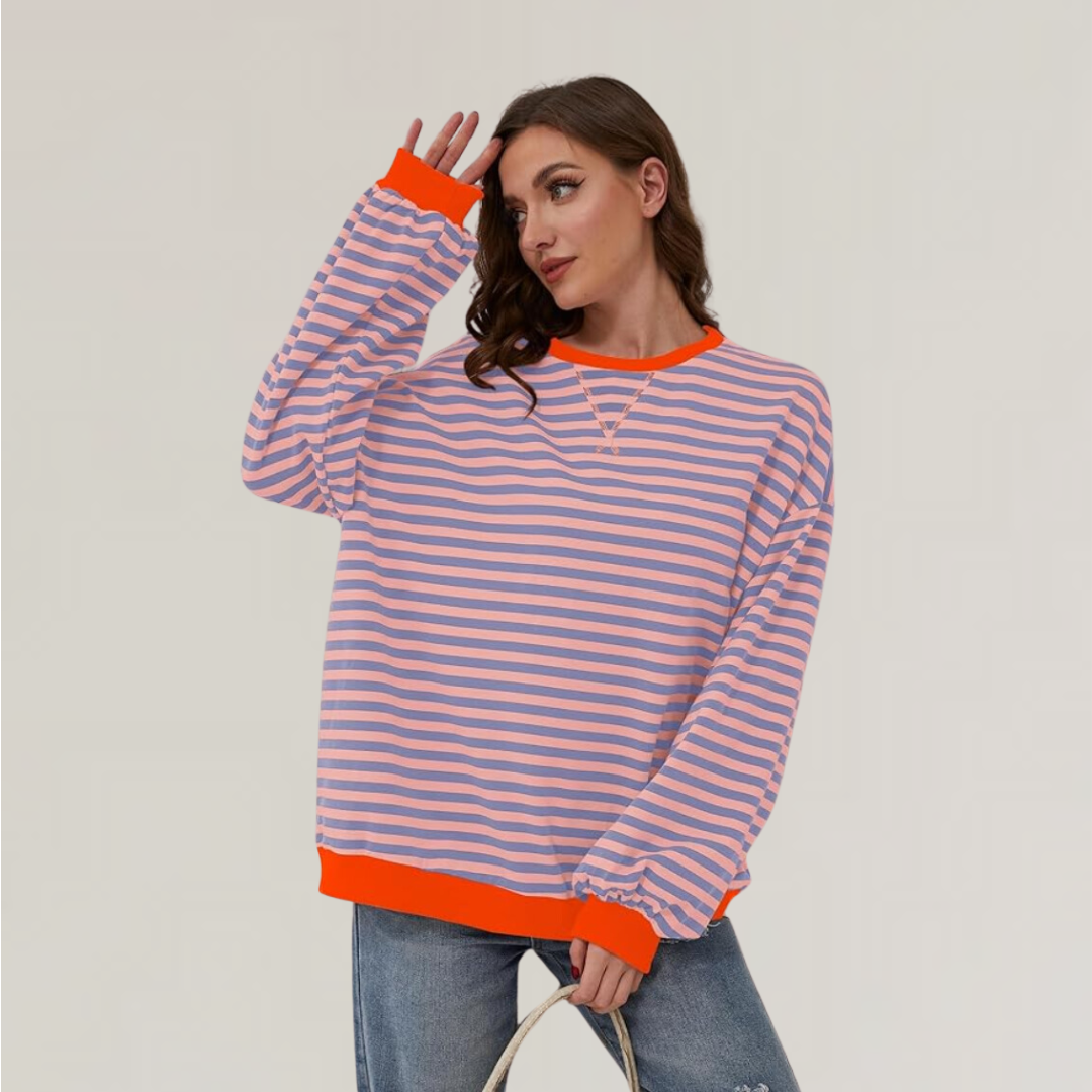Charlotte | Relaxed Striped Knit Jumper