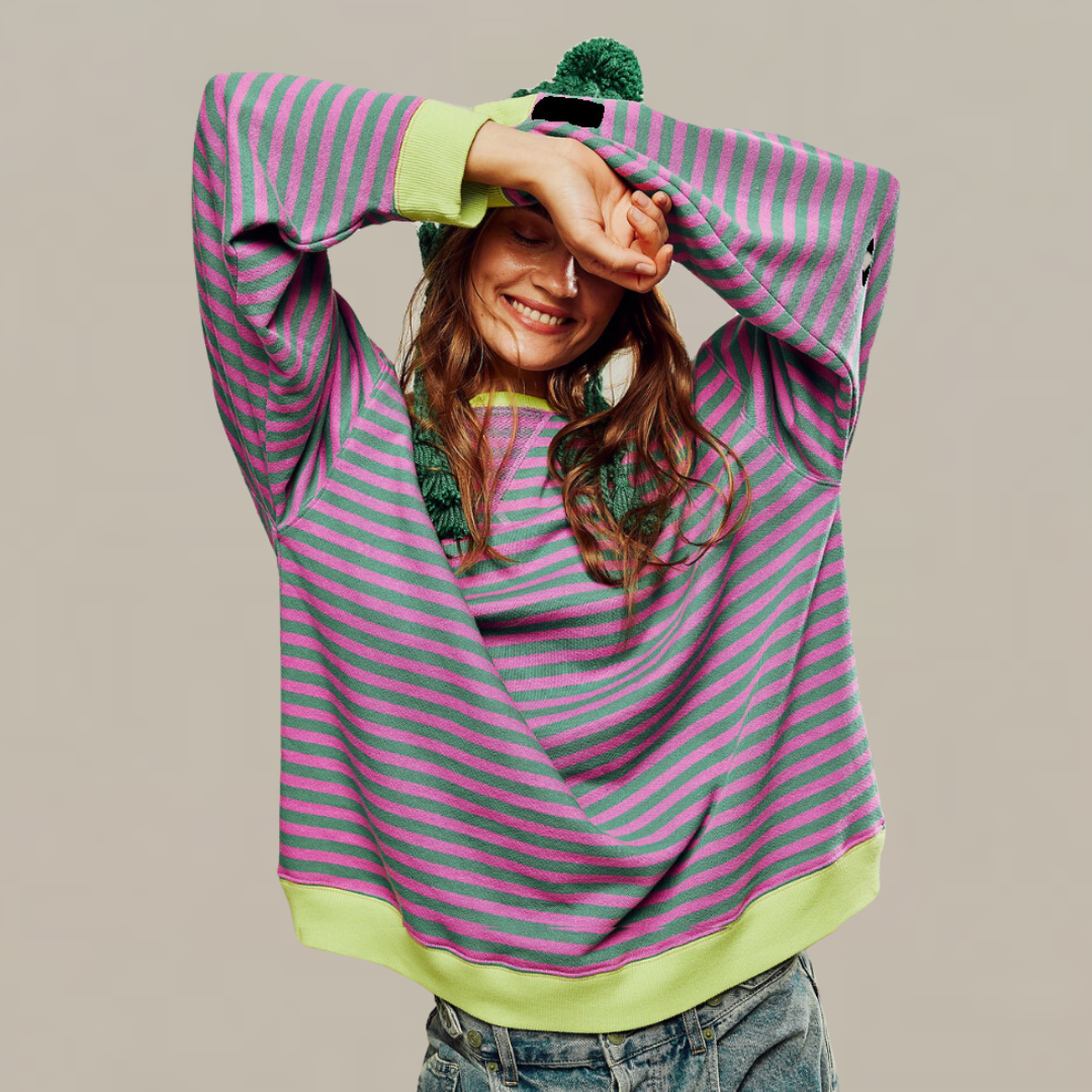 Charlotte | Relaxed Striped Knit Jumper