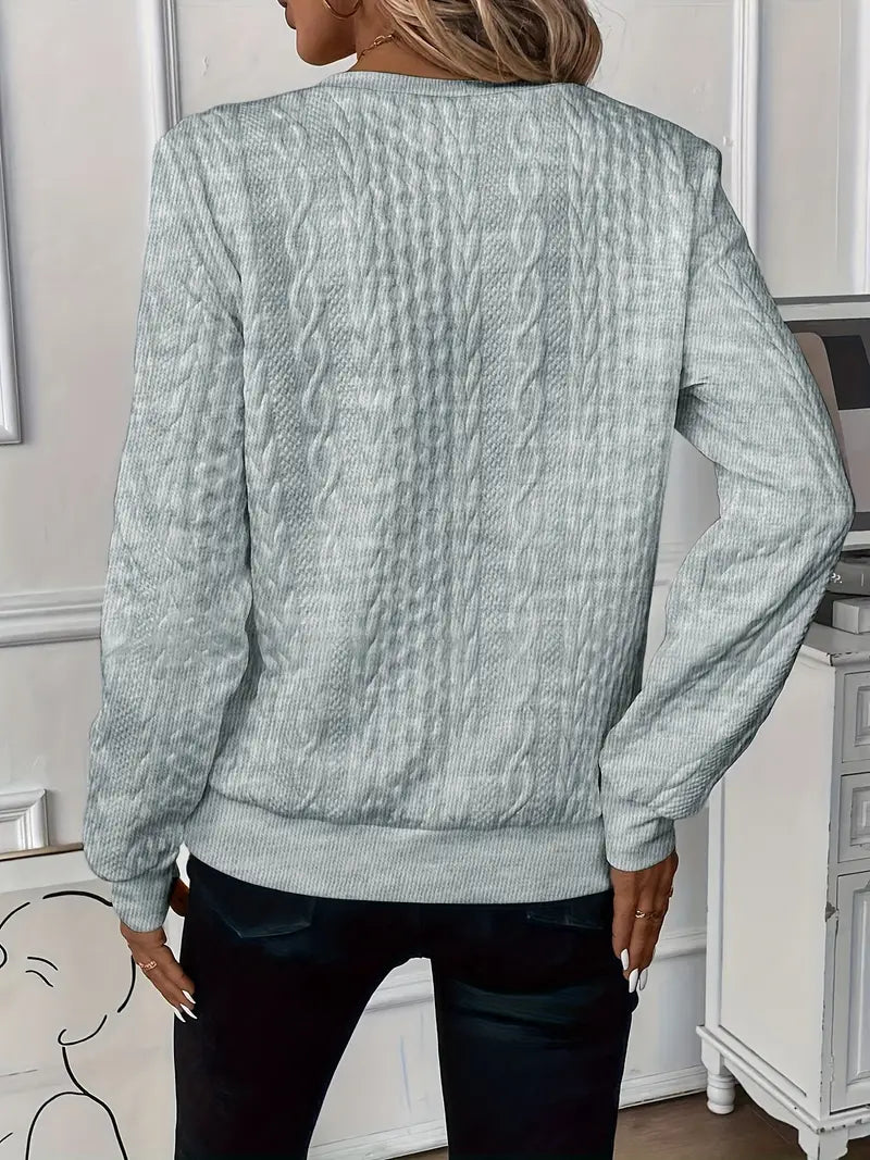 Charlotte | Cable Knit Half Zip Jumper