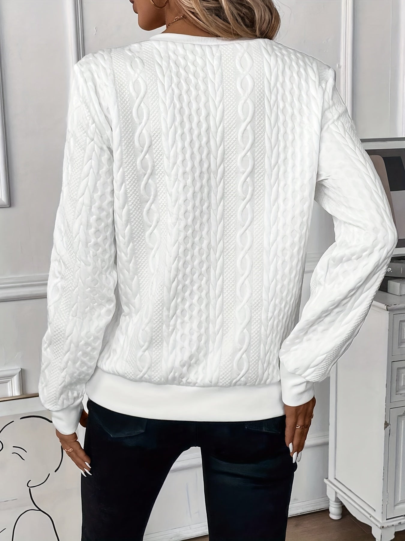 Charlotte | Cable Knit Half Zip Jumper