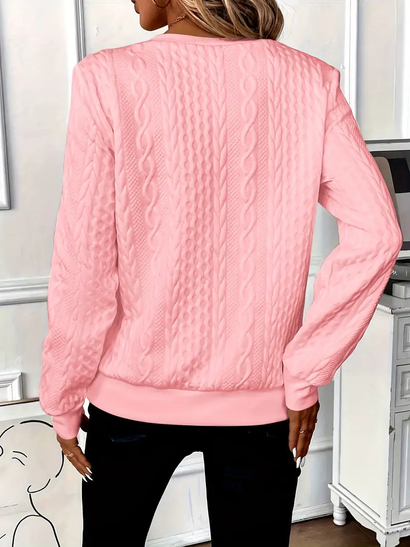 Charlotte | Cable Knit Half Zip Jumper