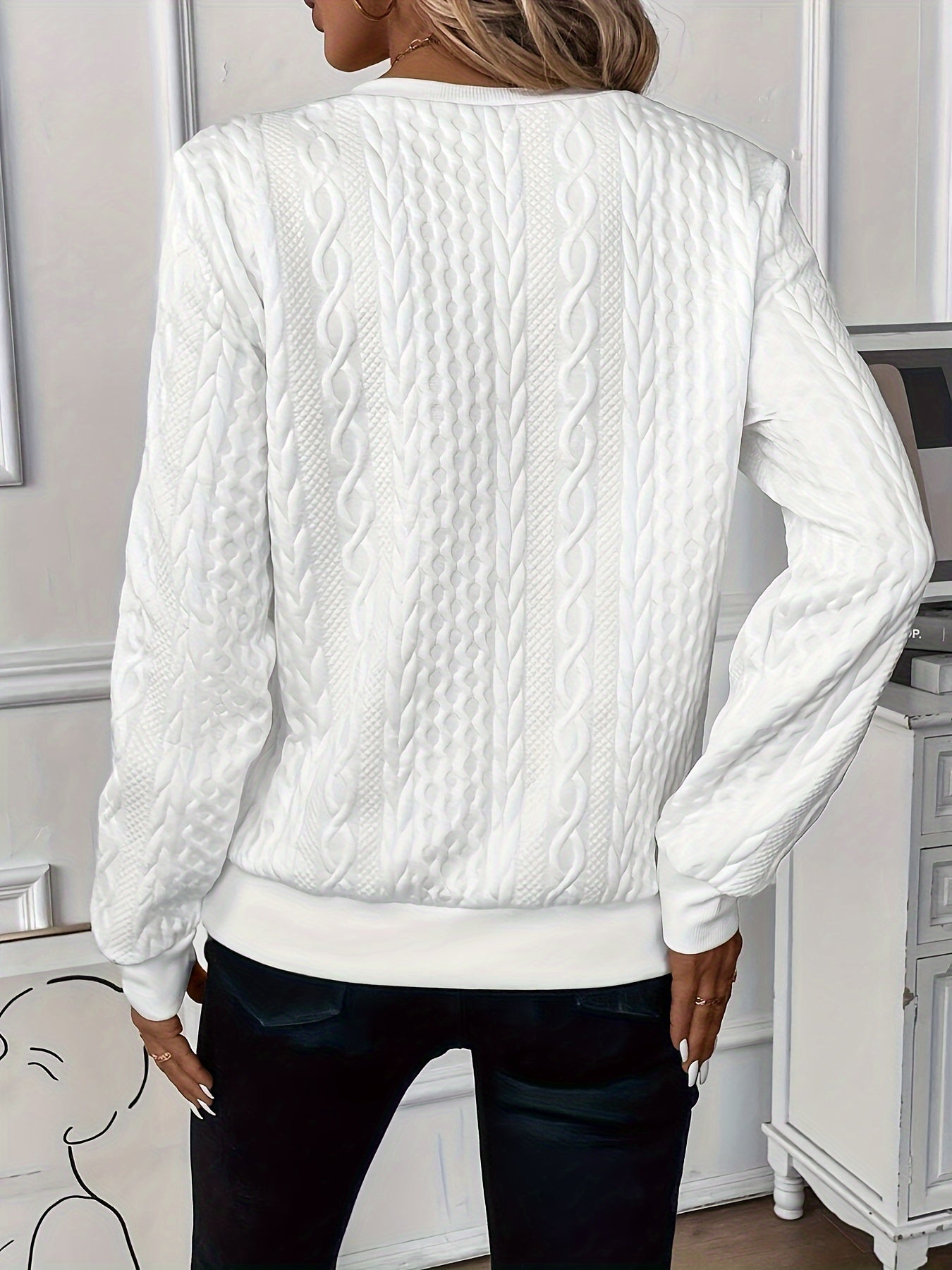 Charlotte | Cable Knit Half Zip Jumper
