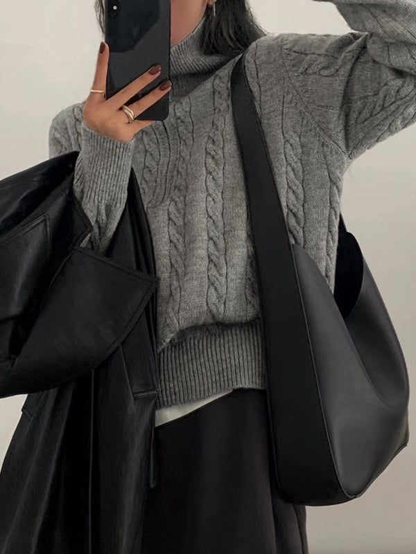 Florence | Cable Knit Half Zip Jumper