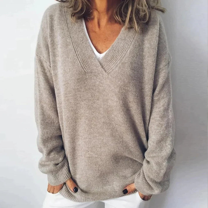 Beatrice | Cashmere Blend V Neck Jumper