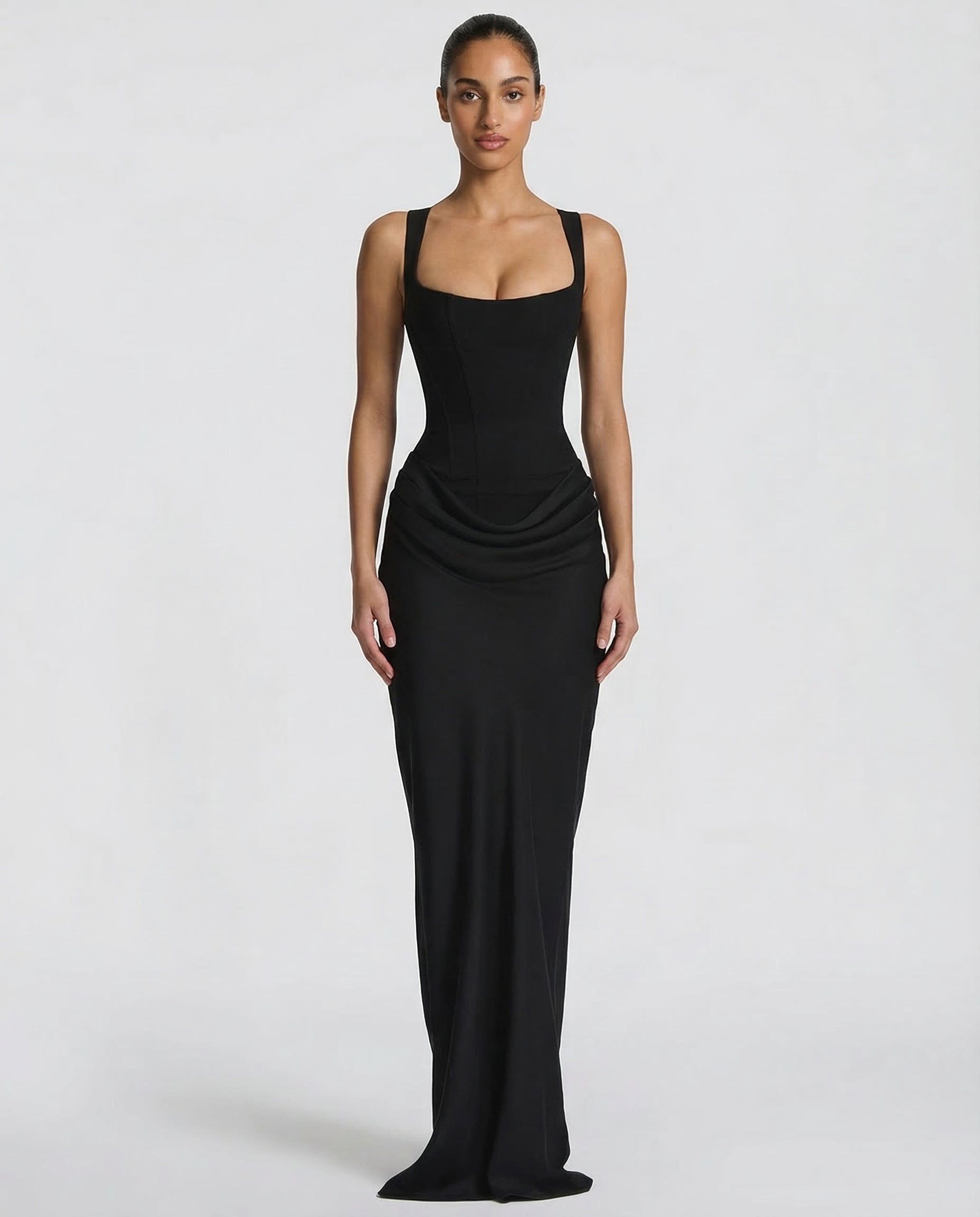 Elise | Hourglass Maxi Dress – Women's Wedding Guest Gown