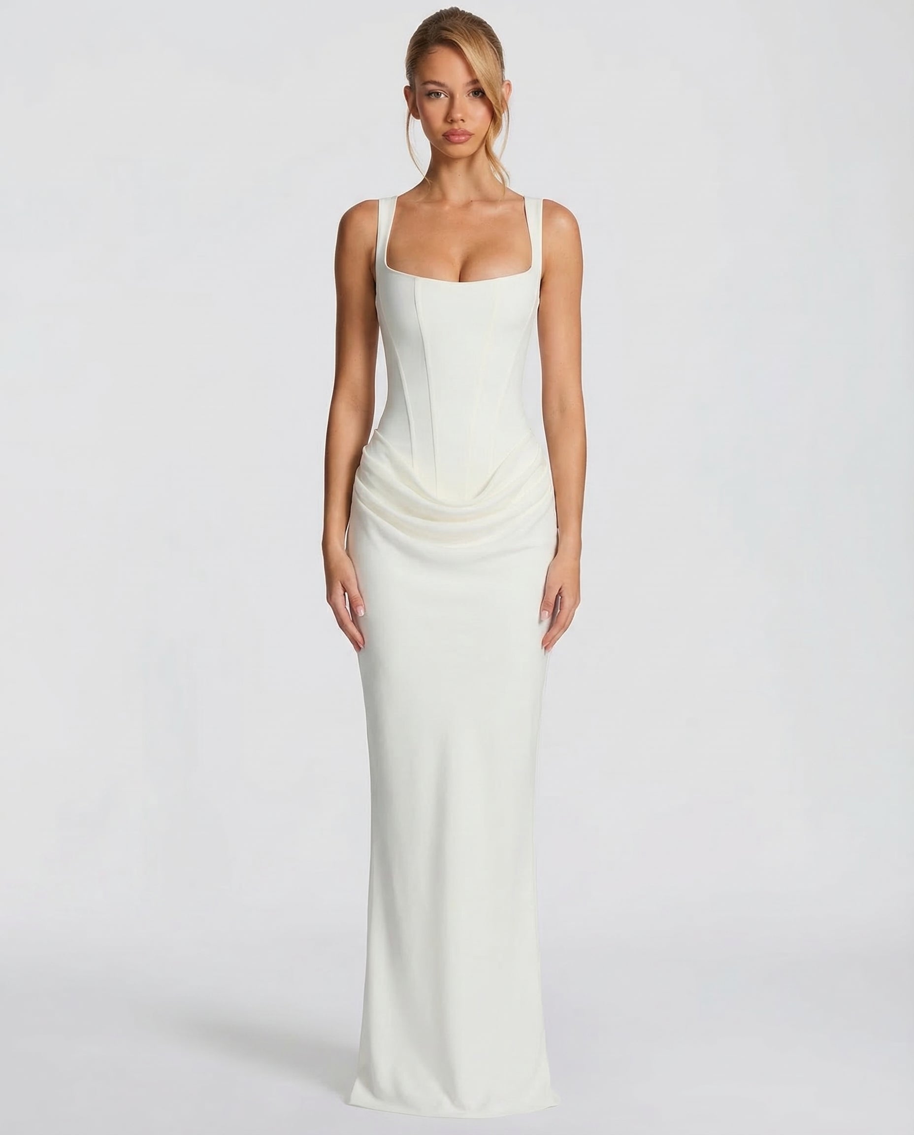Elise | Hourglass Maxi Dress – Women's Wedding Guest Gown