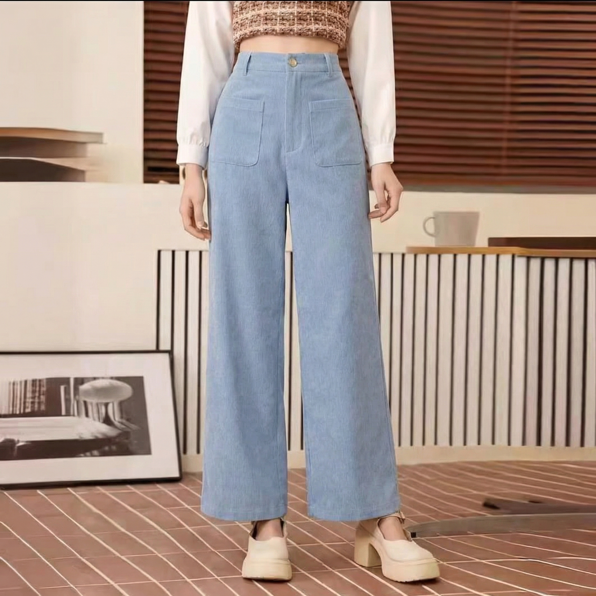 Rosie | High Waist Wide Leg Trousers