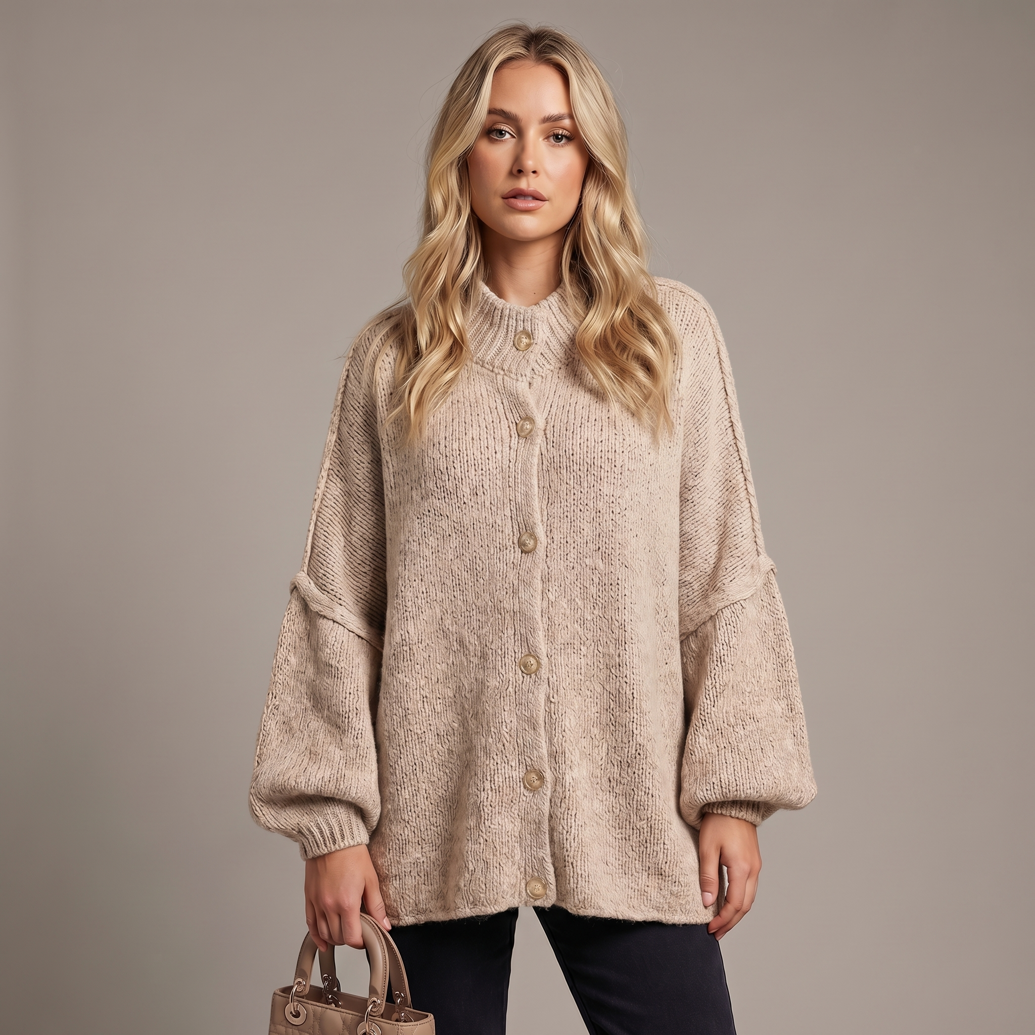 Georgia | Relaxed Chunky Knit Cardigan