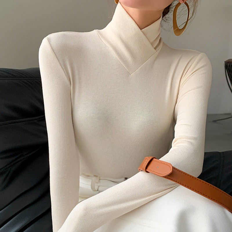 Amelia | Signature Longline Sleeve Turtleneck Knit Jumper