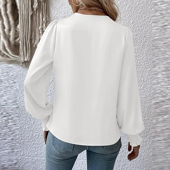 Charlotte | Ruched Long Sleeve Blouse