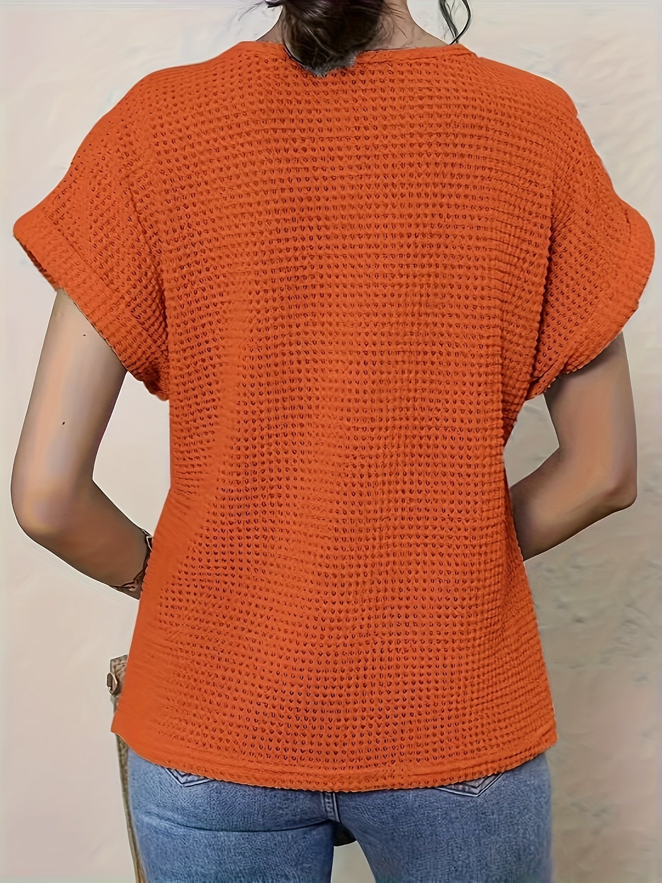 Elara | Women's Crochet Top with Lace Details & Short Sleeves