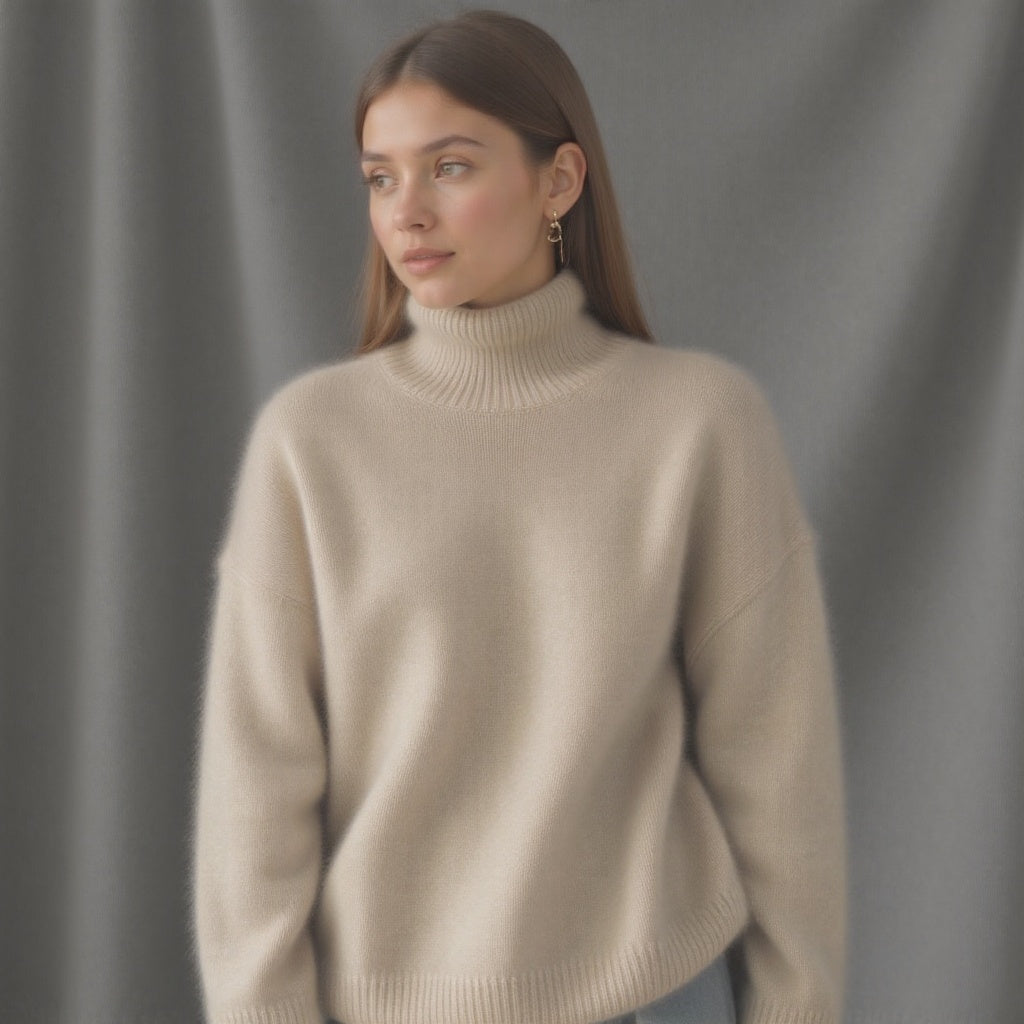 Arabella | Relaxed Turtleneck Knit Jumper