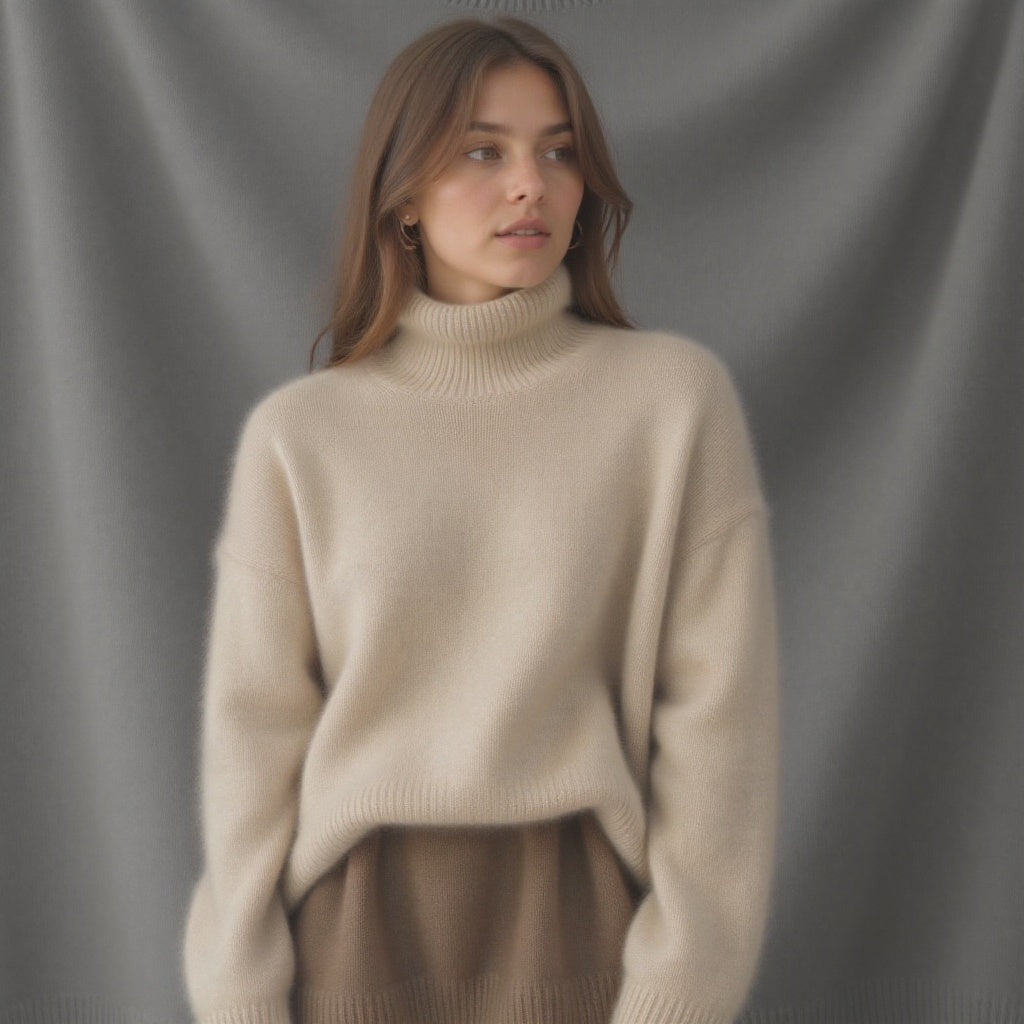 Arabella | Relaxed Turtleneck Knit Jumper