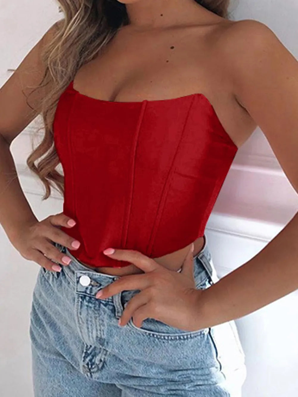 Zara | Strapless Cropped Tube Top