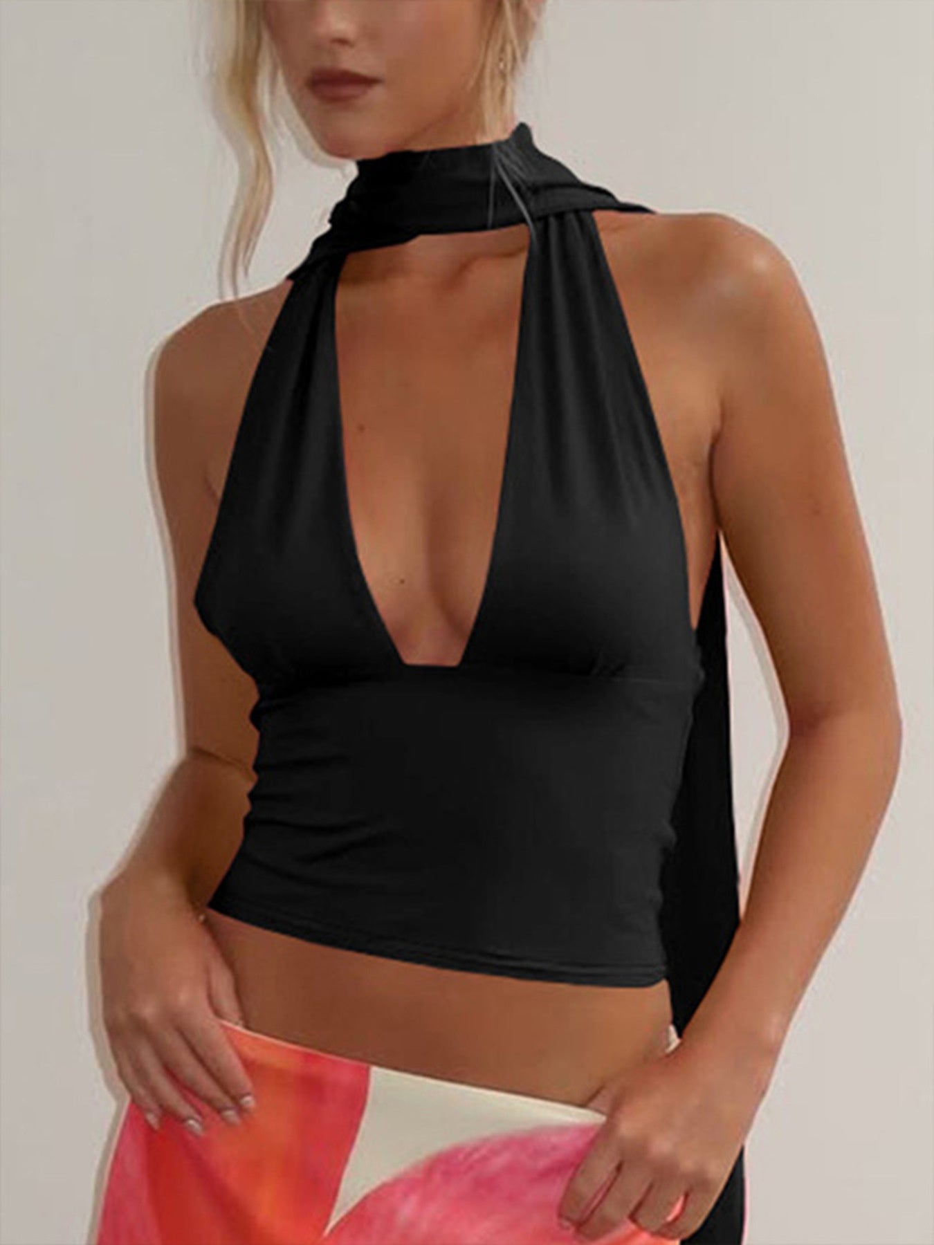 Isla | Halter Neck Tie Cami Top