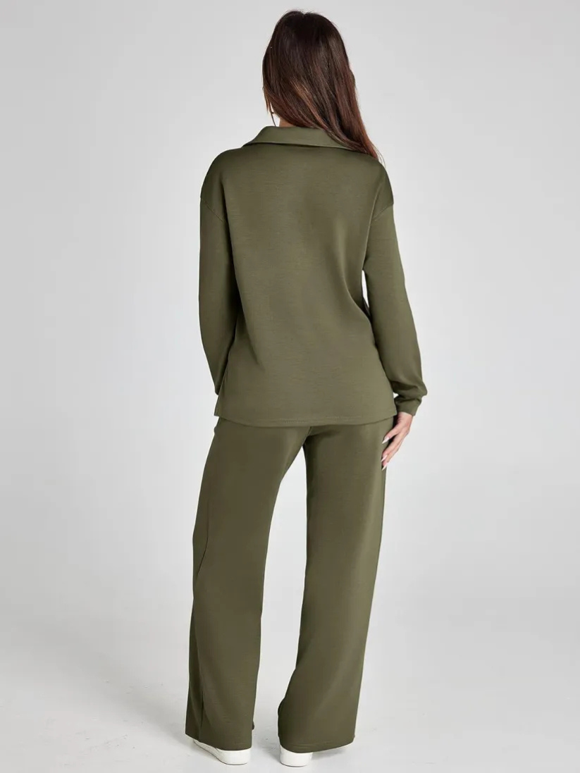 Florence | Signature Longline Sleeve Lounge Set with Trousers