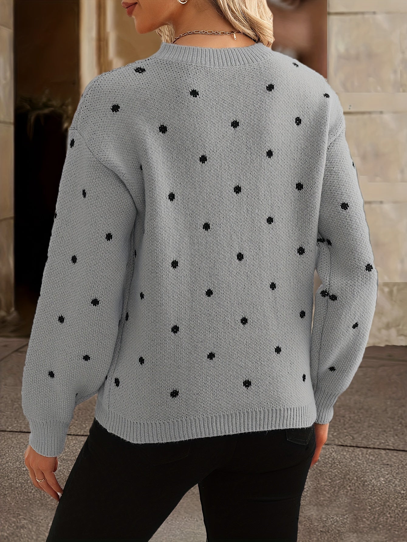 Charlotte | Polka Dot Knit Jumper