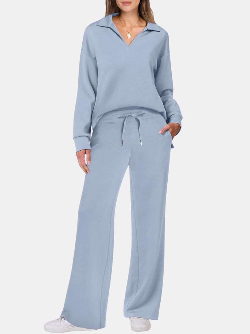 Florence | Signature Longline Sleeve Lounge Set with Trousers