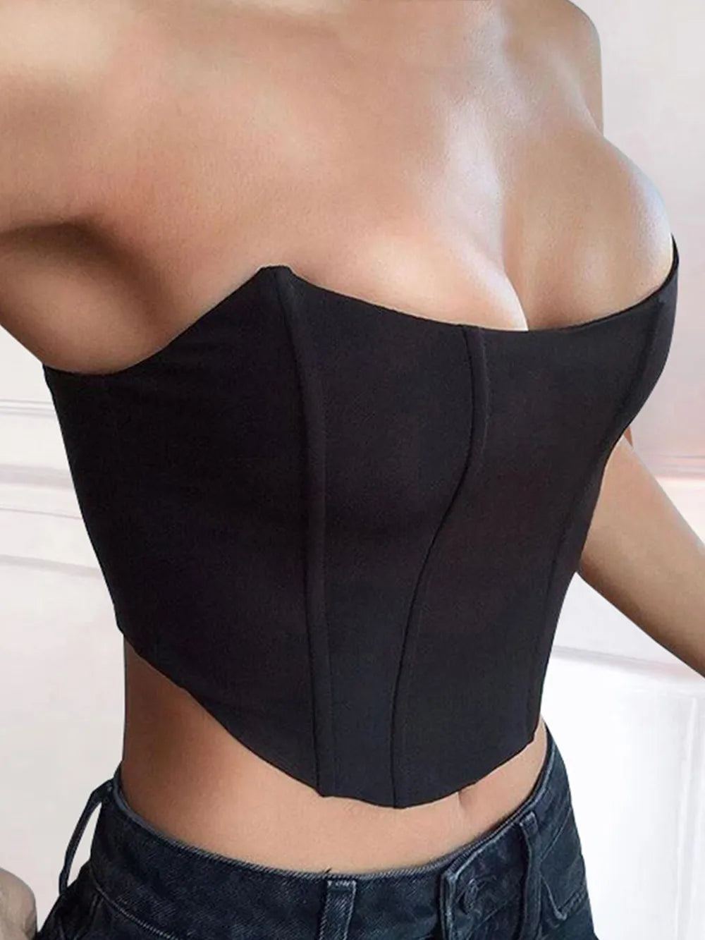 Zara | Strapless Cropped Tube Top
