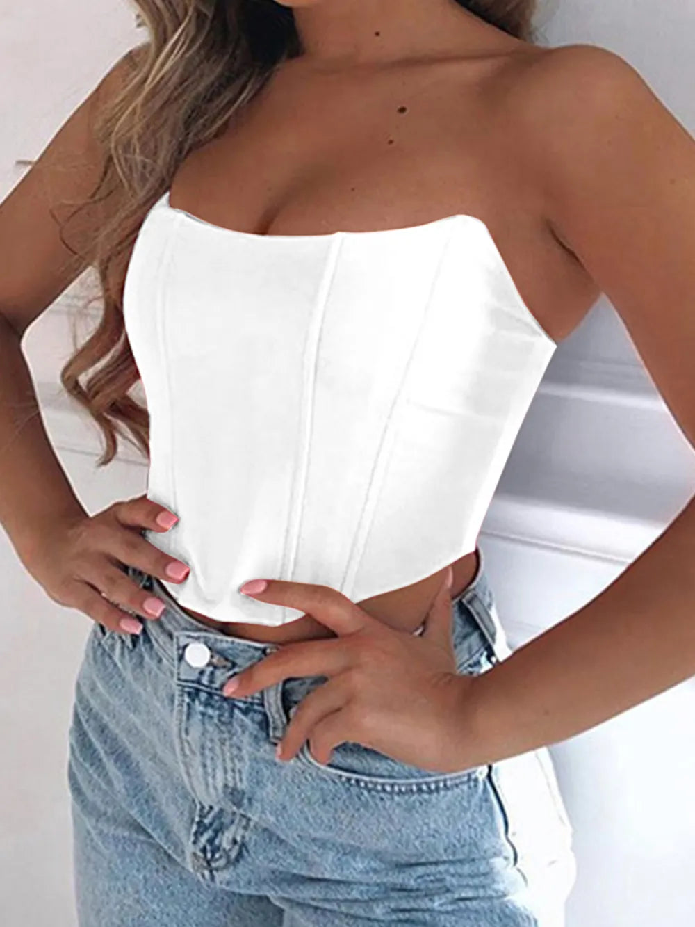 Zara | Strapless Cropped Tube Top