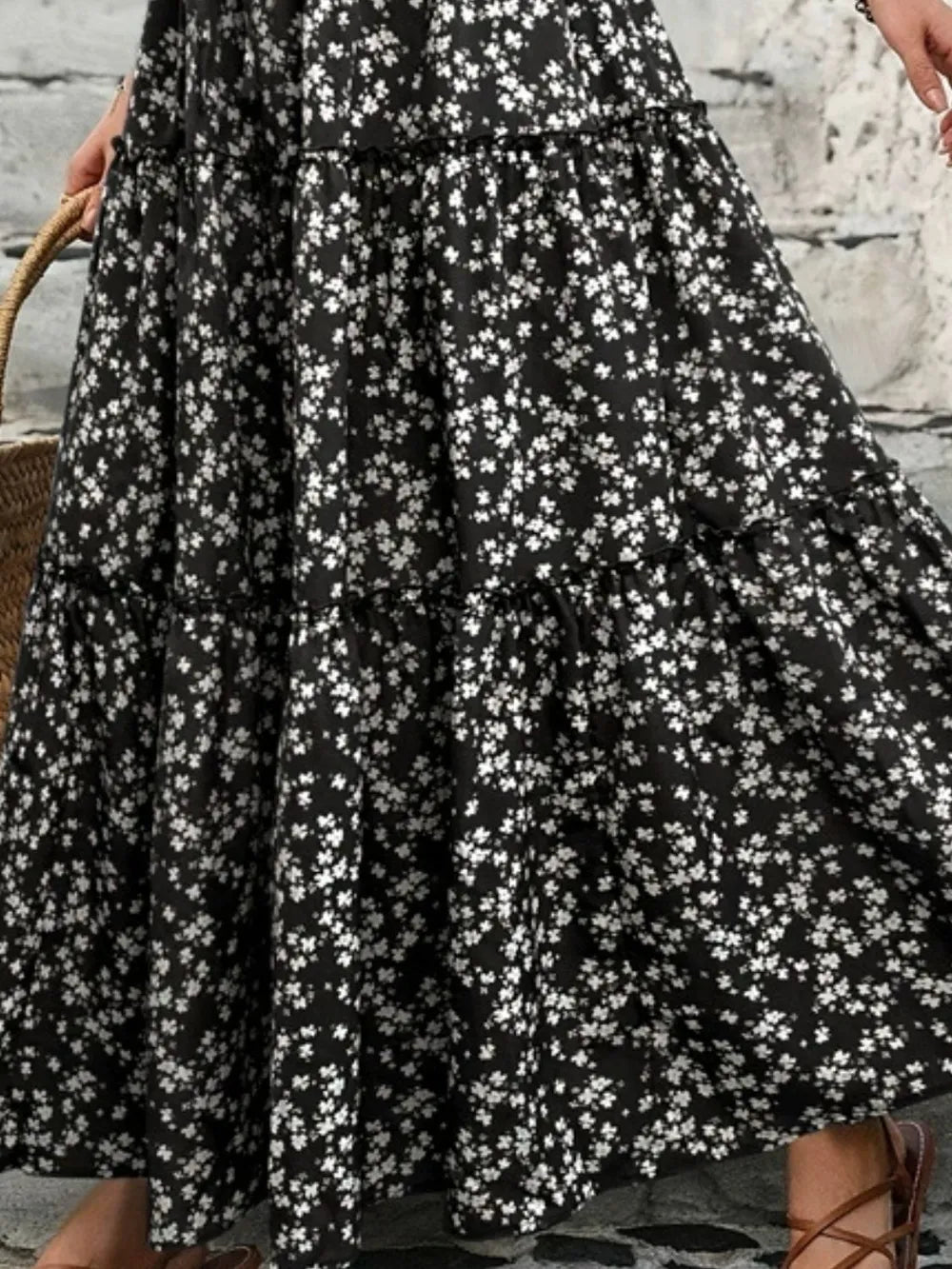 Charlotte | Floral Tiered Summer Maxi Skirt