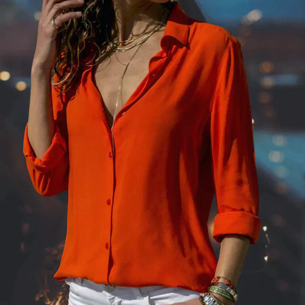 Freya | Relaxed Button Up Blouse