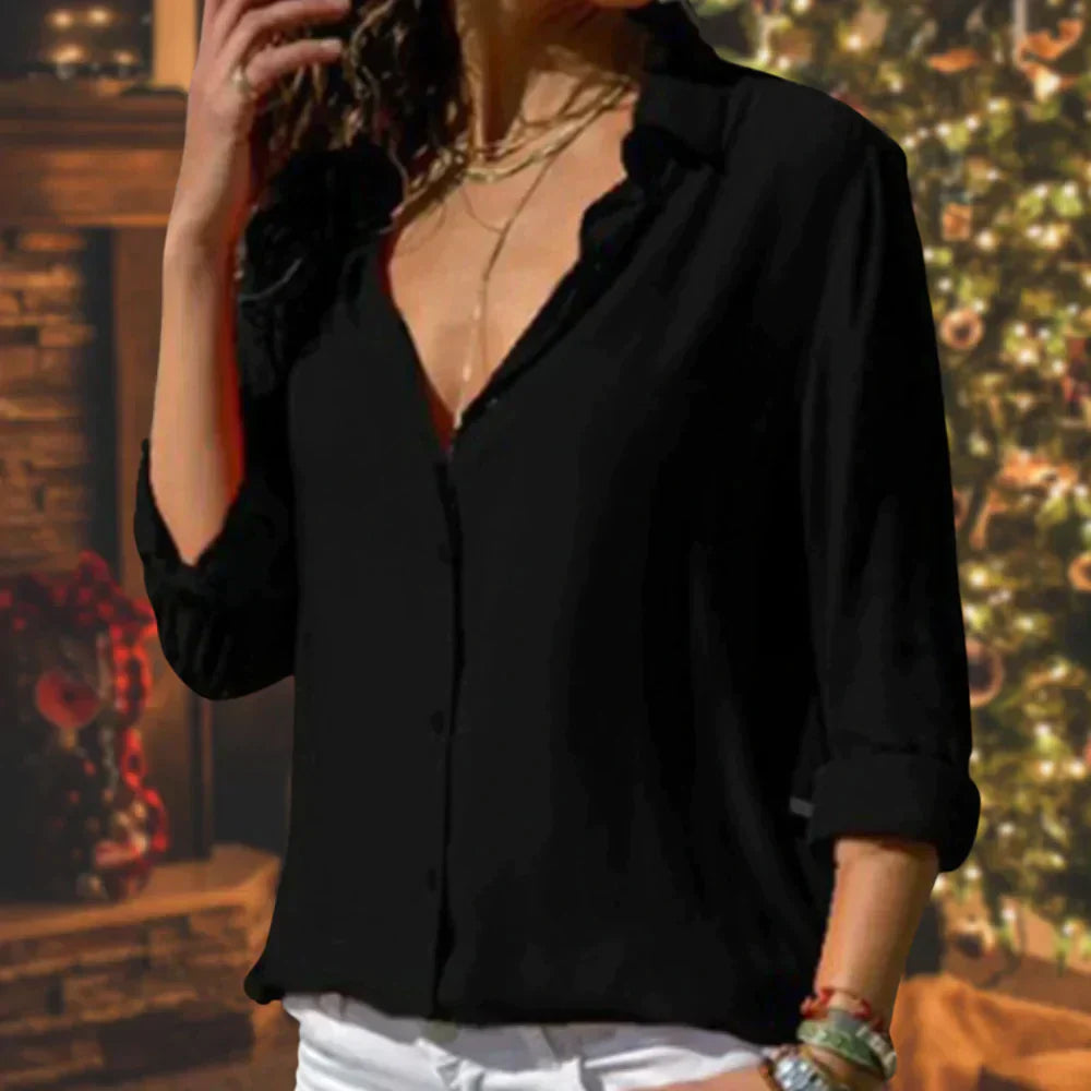 Freya | Relaxed Button Up Blouse