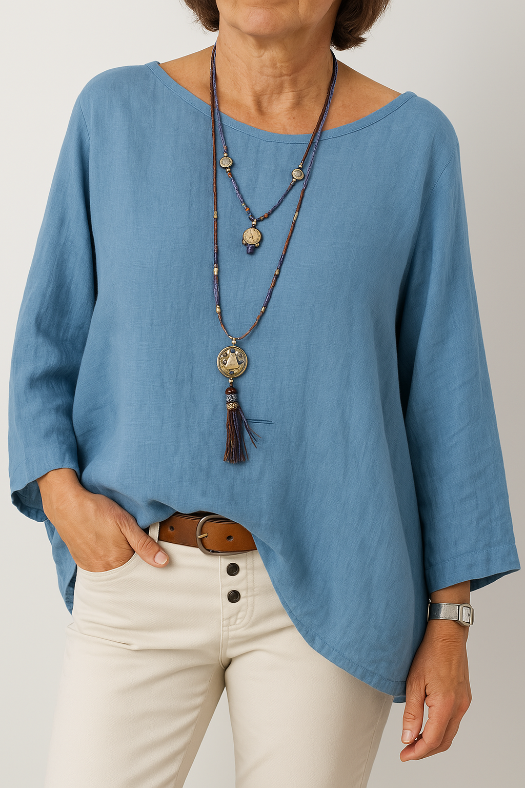 Rosie | Relaxed Cotton Linen Tunic Top