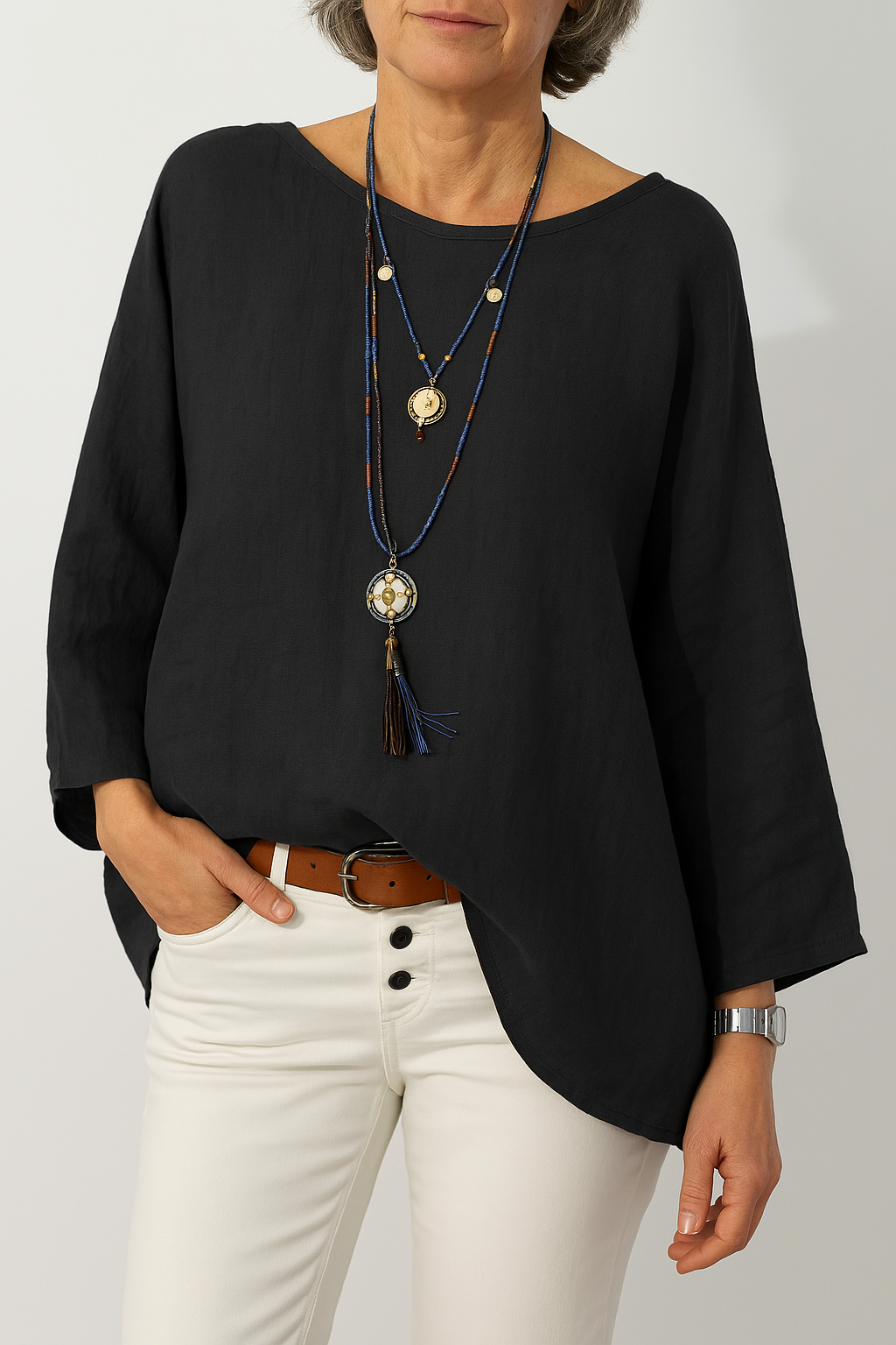 Rosie | Relaxed Cotton Linen Tunic Top