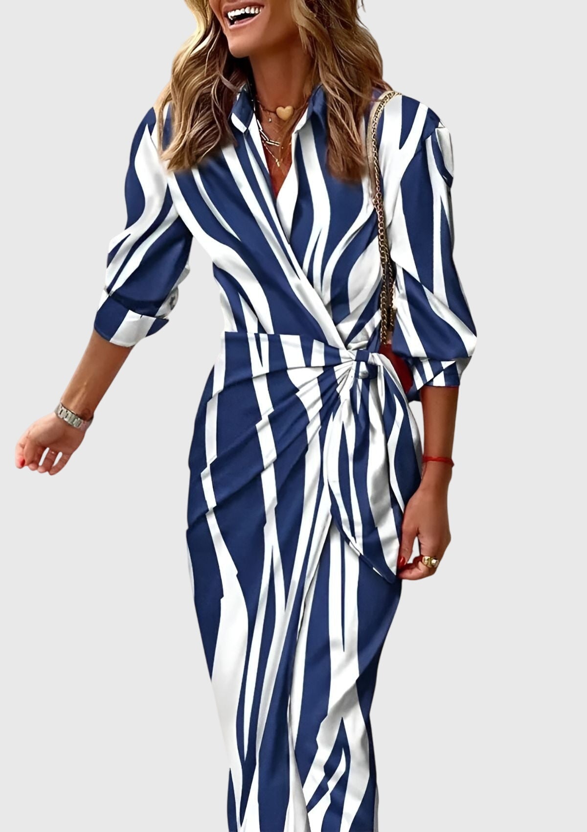Amelia | Chic Printed Wrap Dress