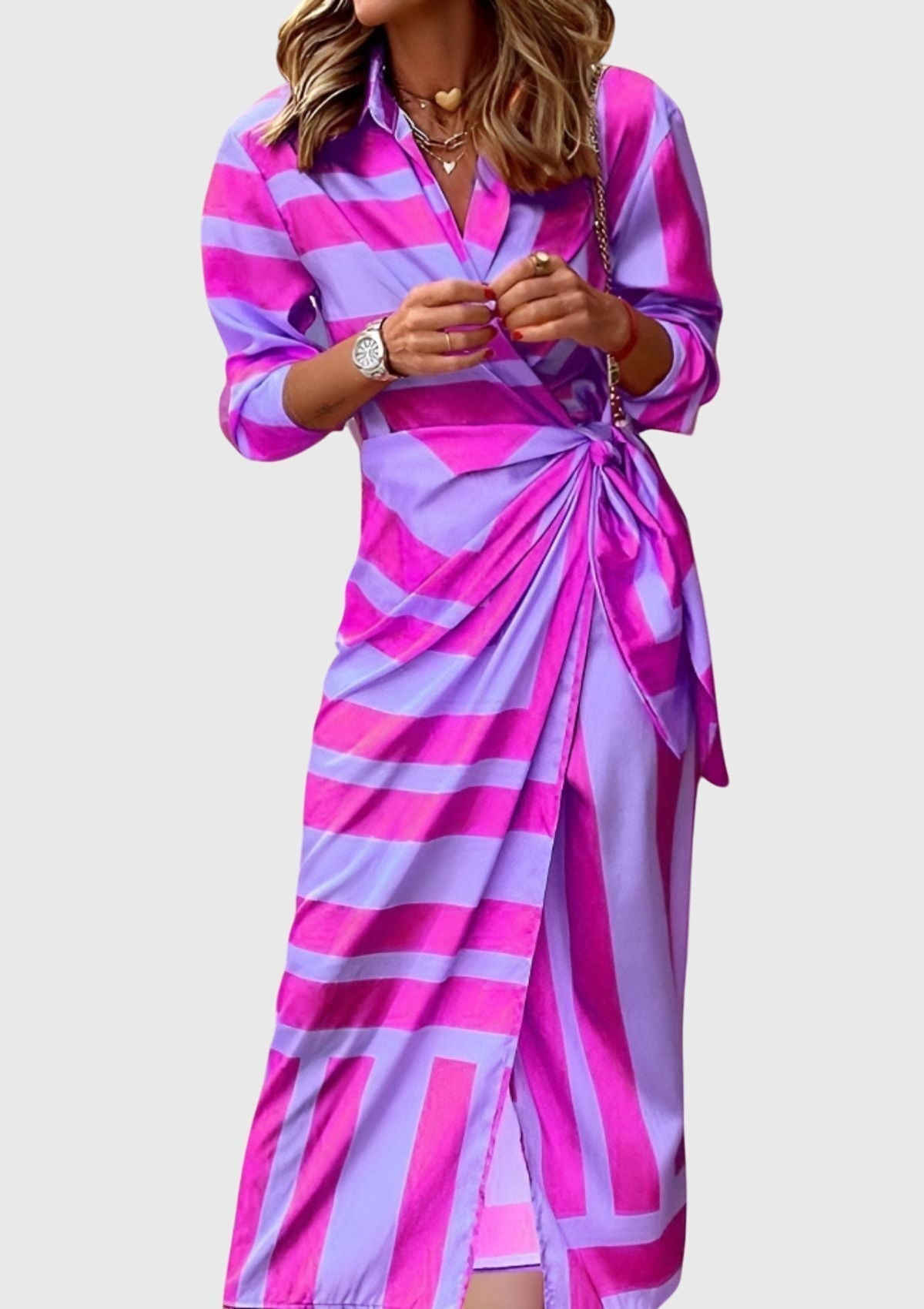 Amelia | Chic Printed Wrap Dress