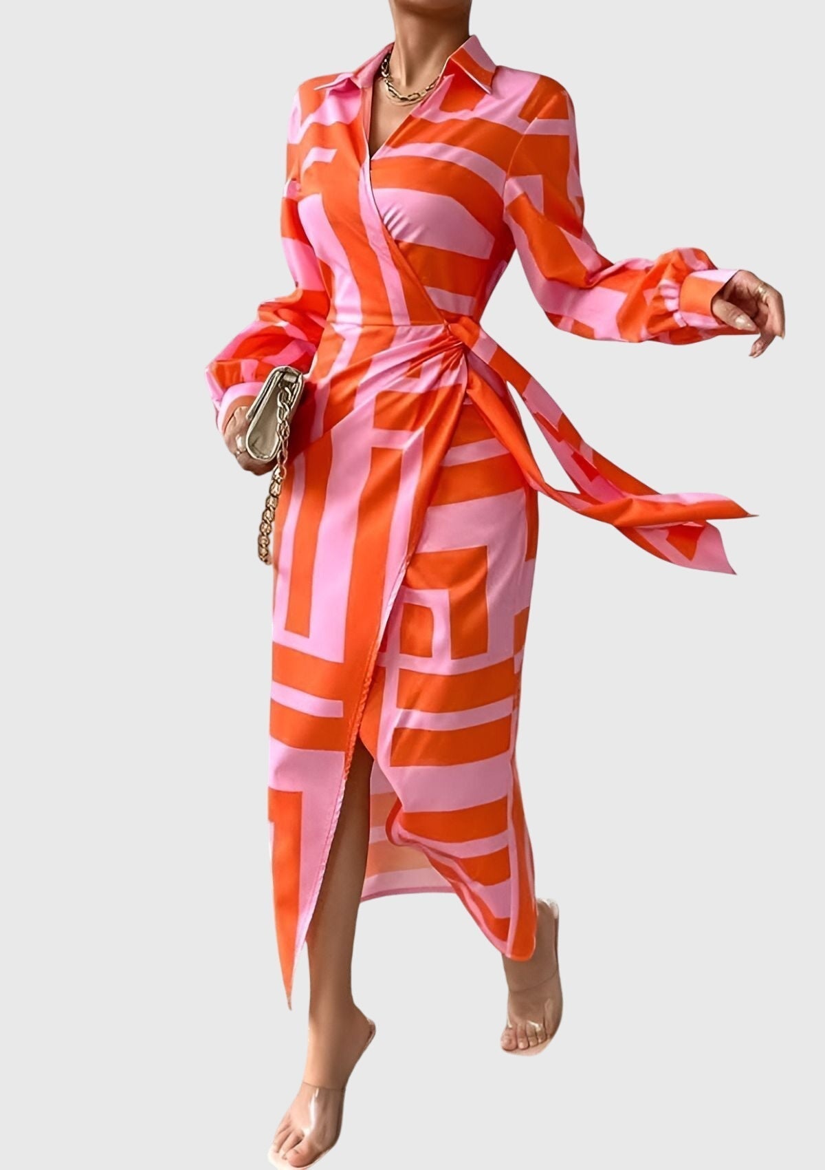 Amelia | Chic Printed Wrap Dress