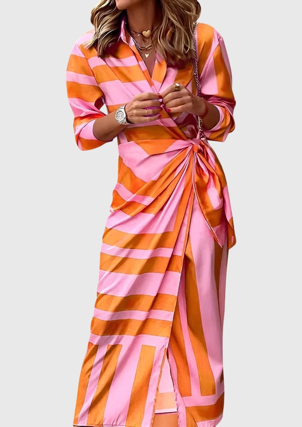 Amelia | Chic Printed Wrap Dress