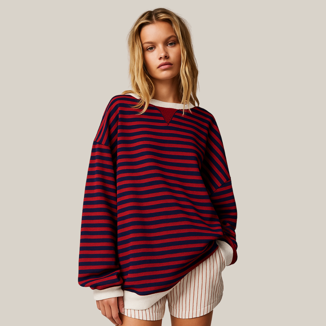 Charlotte | Relaxed Striped Knit Jumper