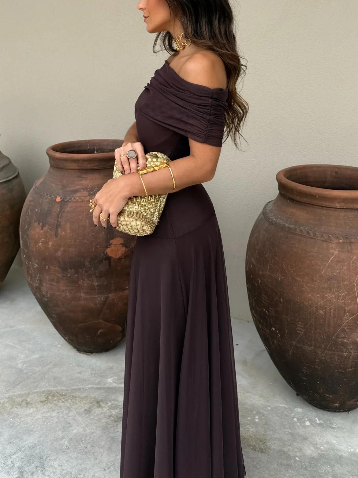 Beatrice | Mesh Overlay Formal Maxi Dress