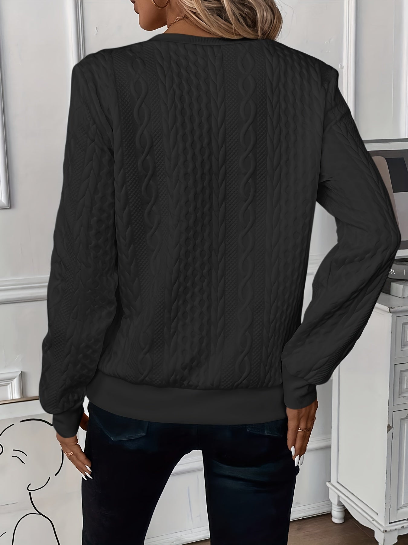 Charlotte | Cable Knit Half Zip Jumper
