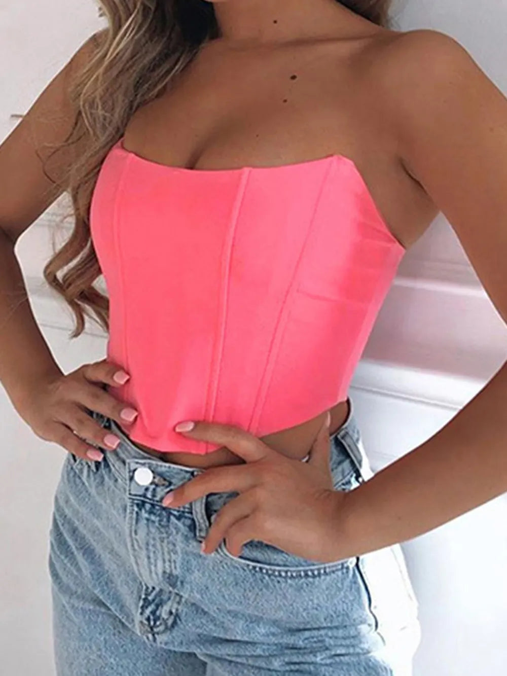Zara | Strapless Cropped Tube Top