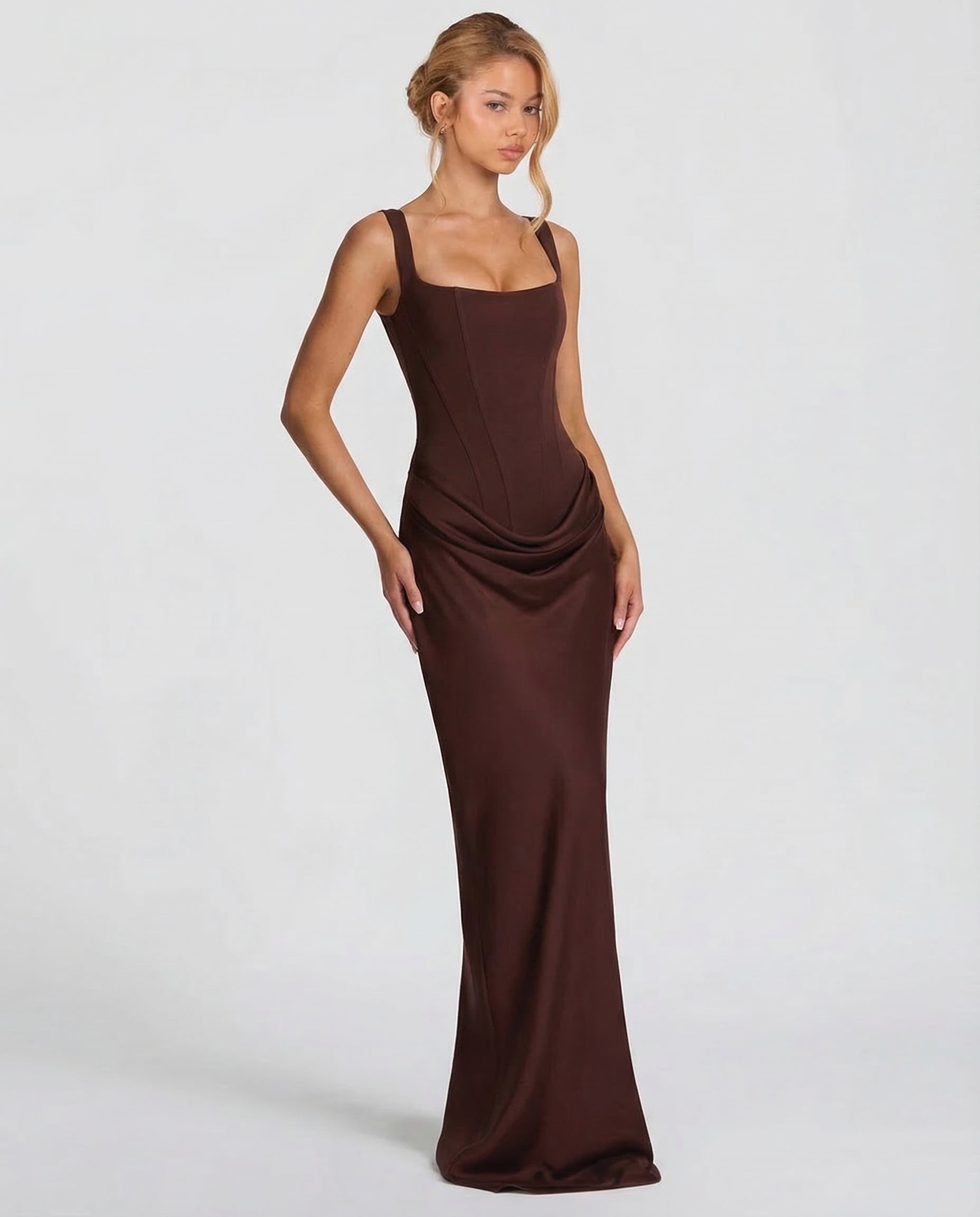 Elise | Hourglass Maxi Dress – Women's Wedding Guest Gown
