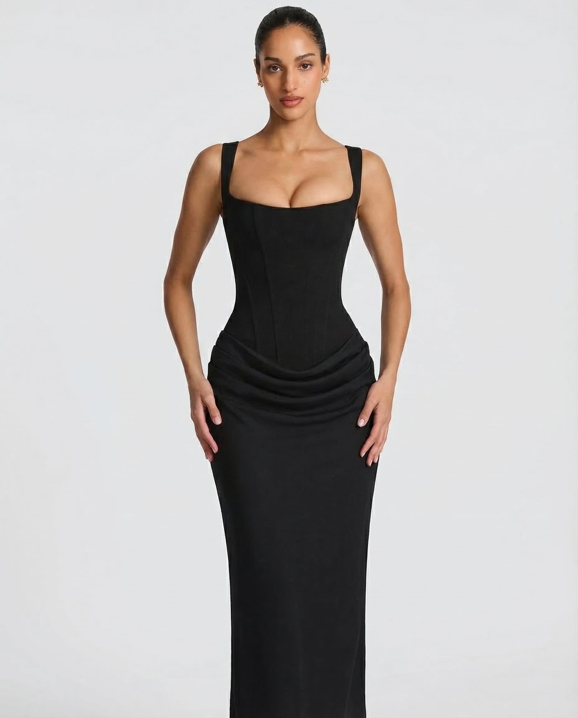 Elise | Hourglass Maxi Dress – Women's Wedding Guest Gown
