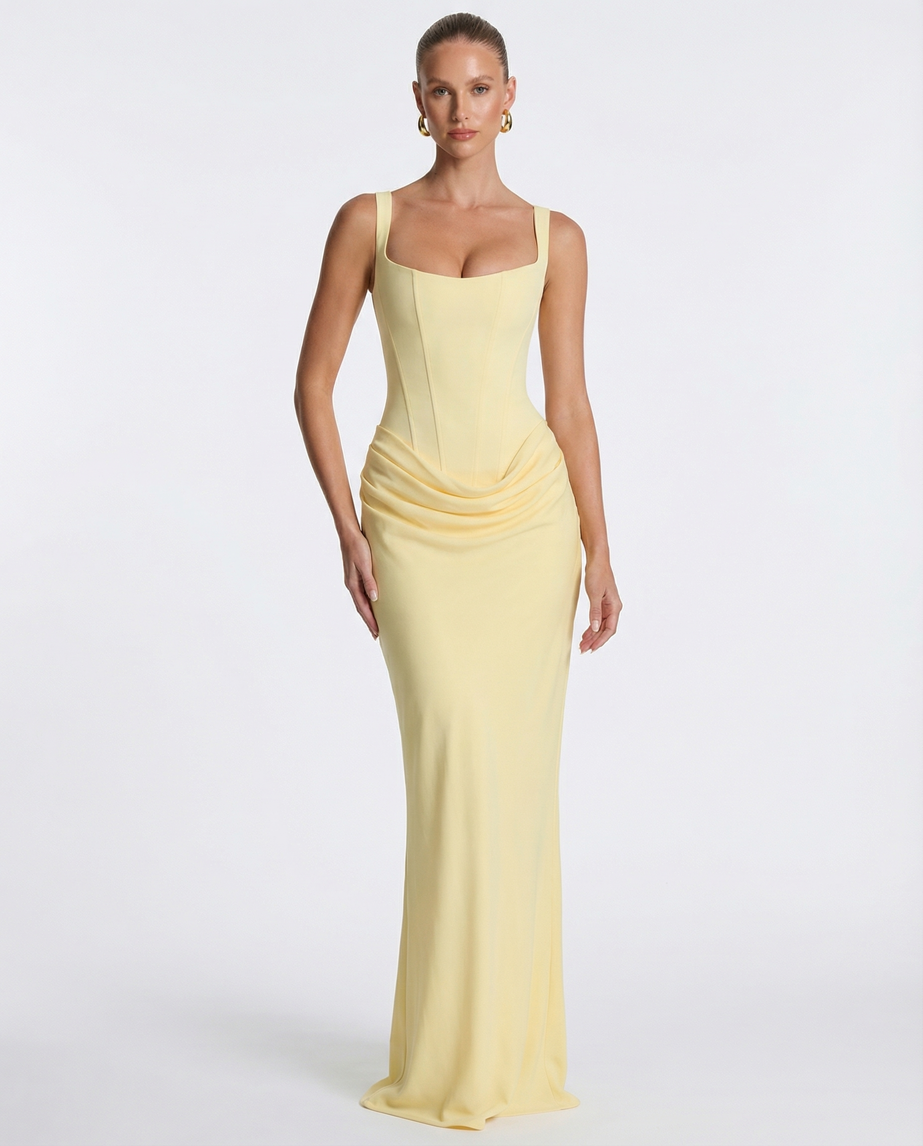 Elise | Hourglass Maxi Dress – Women's Wedding Guest Gown